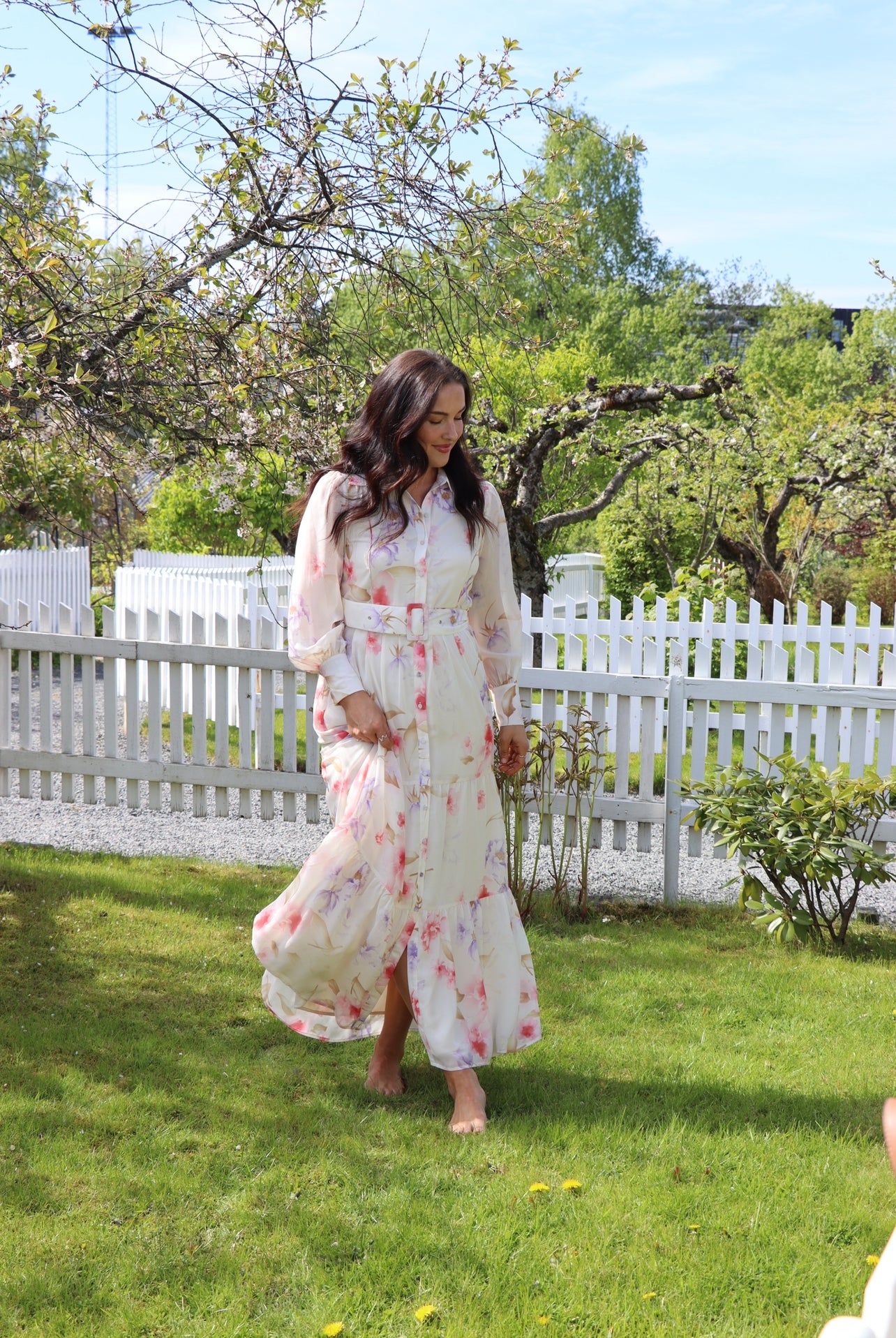 AWIris Ls Maxi Shirt Dress