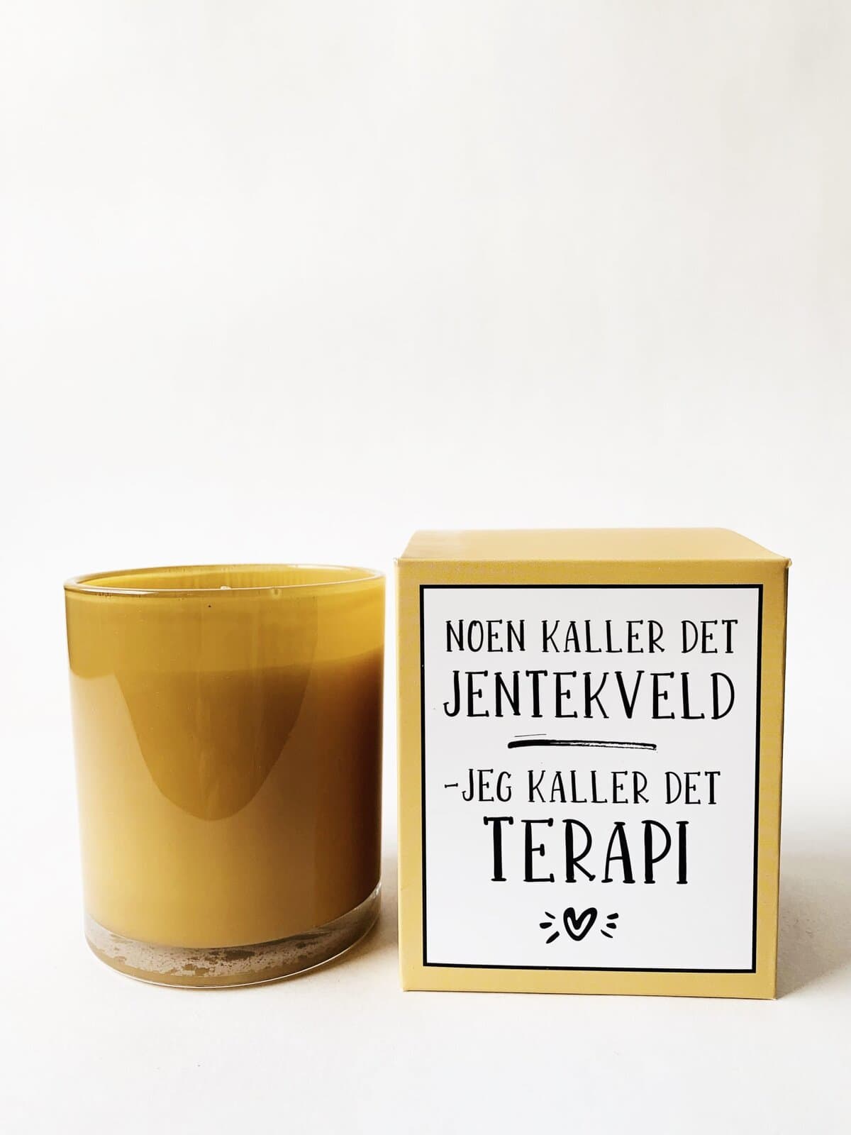 Duftlys i gaveeske "Jentekveld...Terapi"