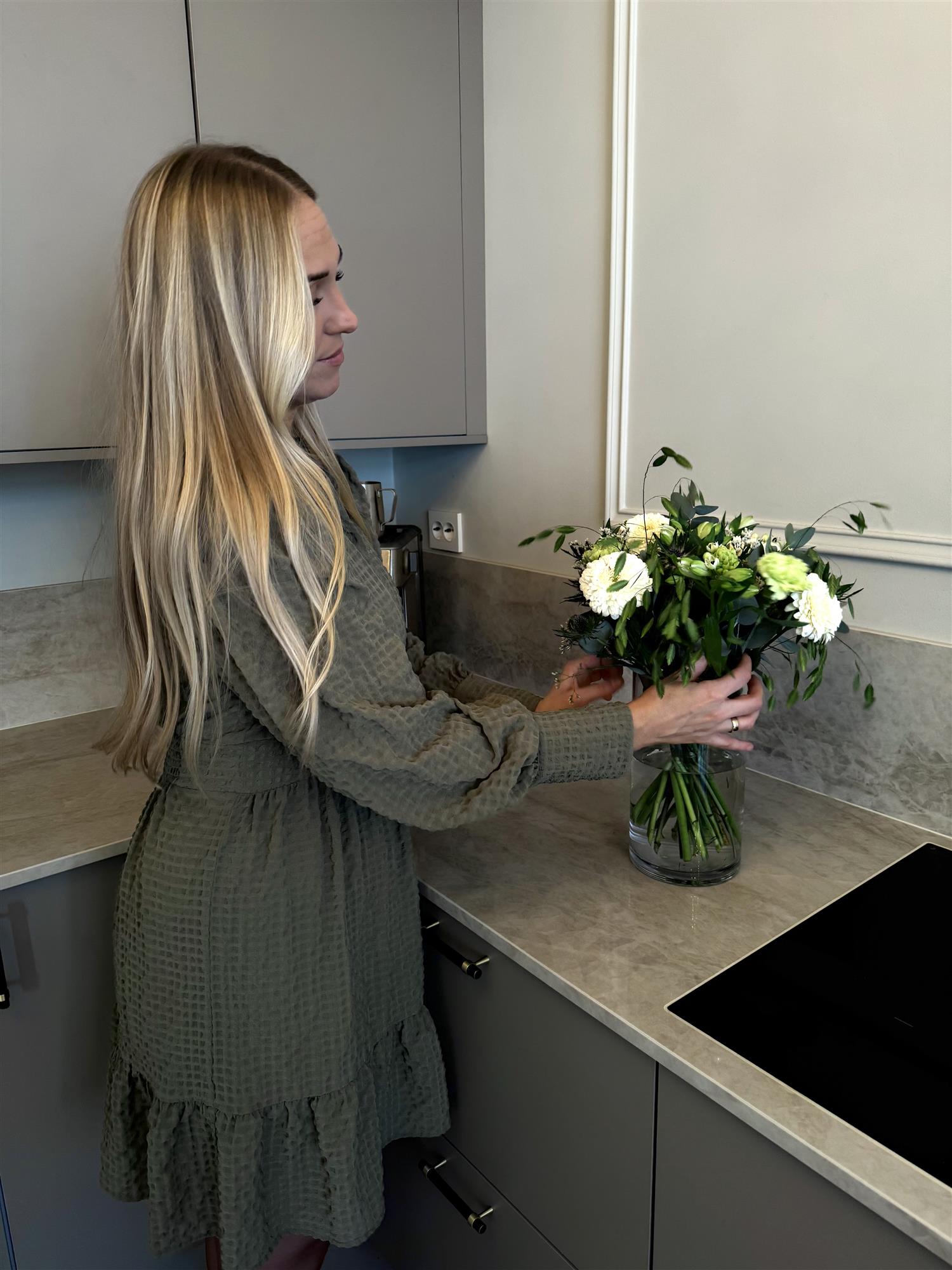 AWNoelle LS High Neck Short Dress