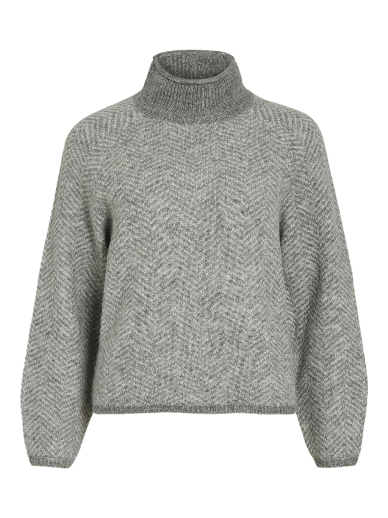 VILORY HIGH NECK L/S KNIT TOP