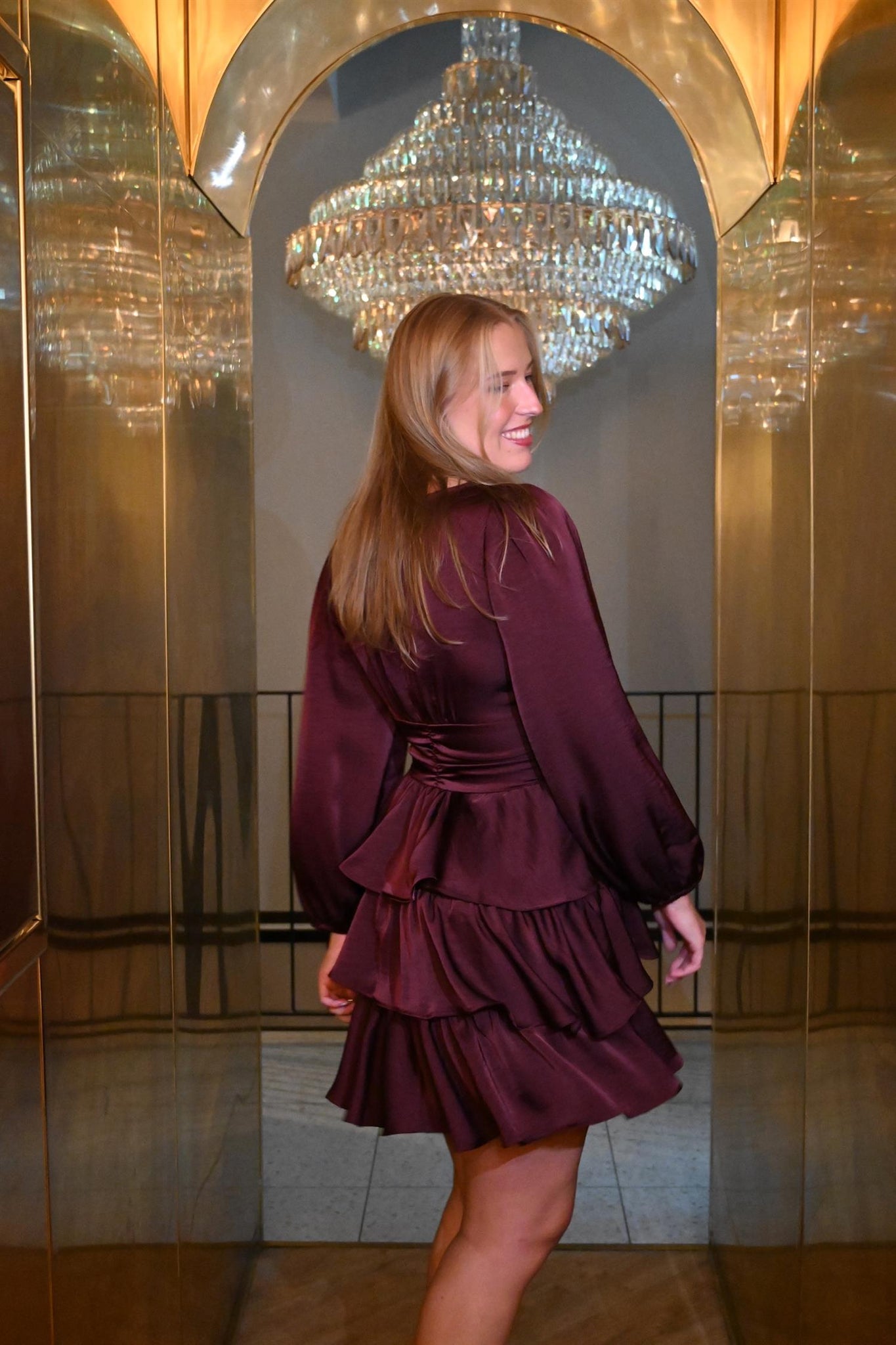 VMEmily Lise LS Short Dress WVN EXP SB8