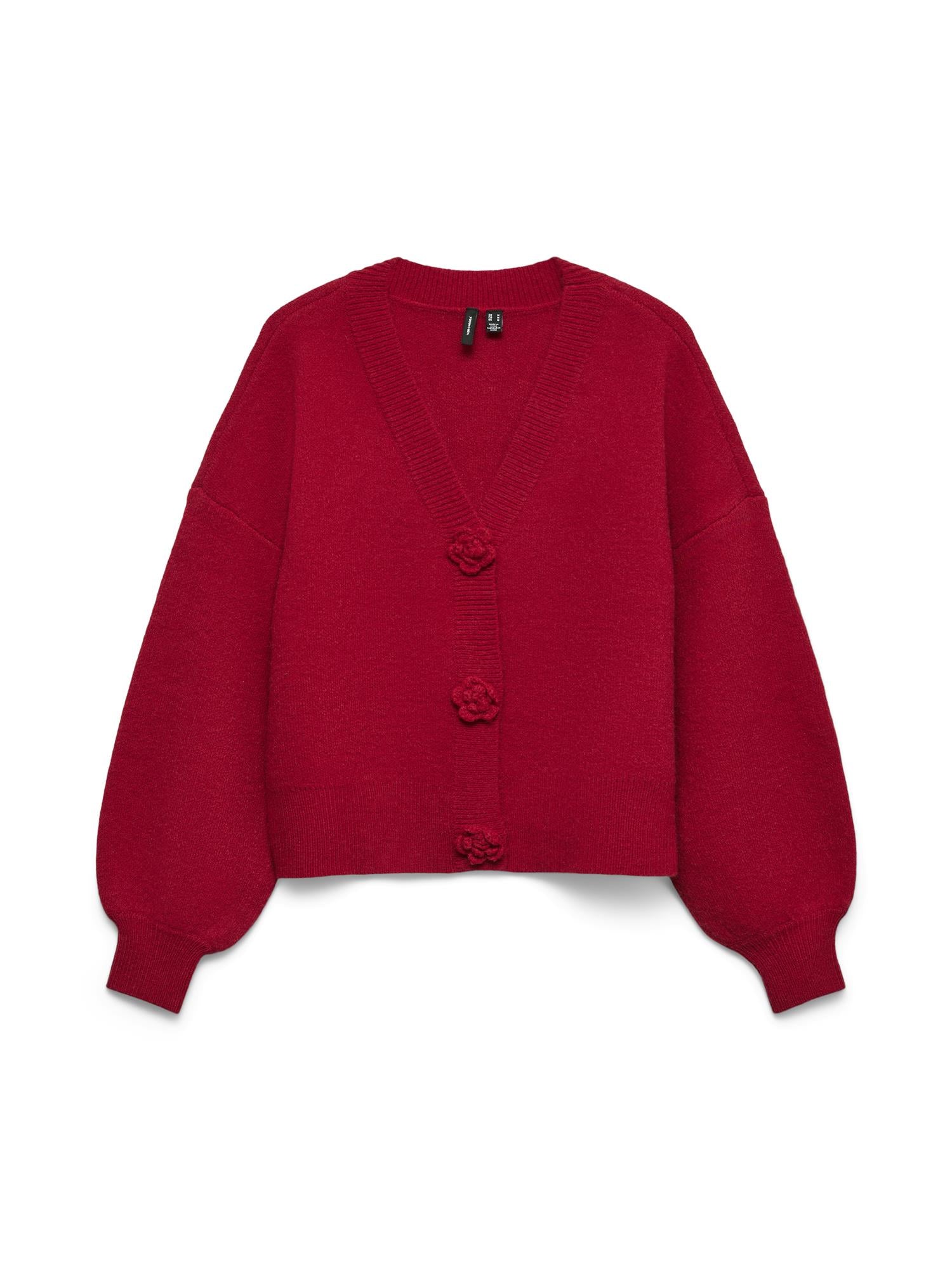 VMCarrie LS Rose Knit Cardigan EXP