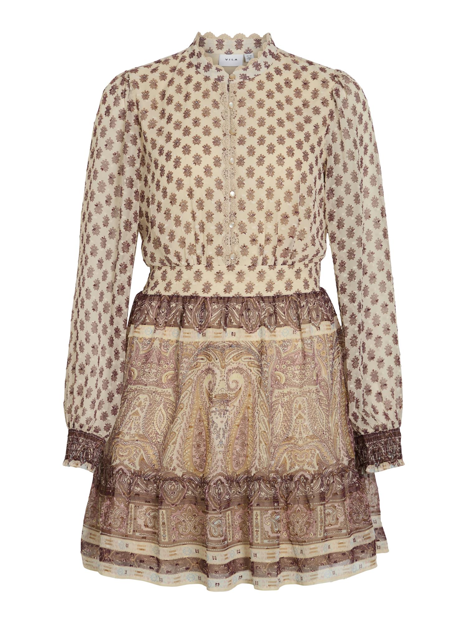 VILyrida O-Neck LS Short Dress/LN