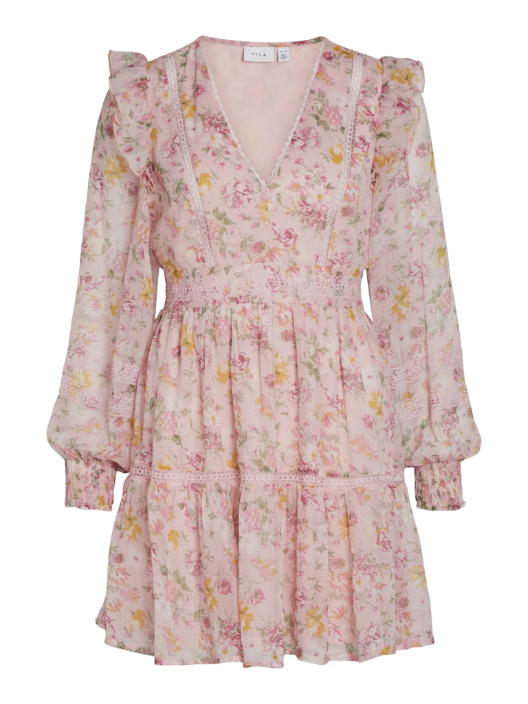 VIRoman New V-Neck L/S Short Dress