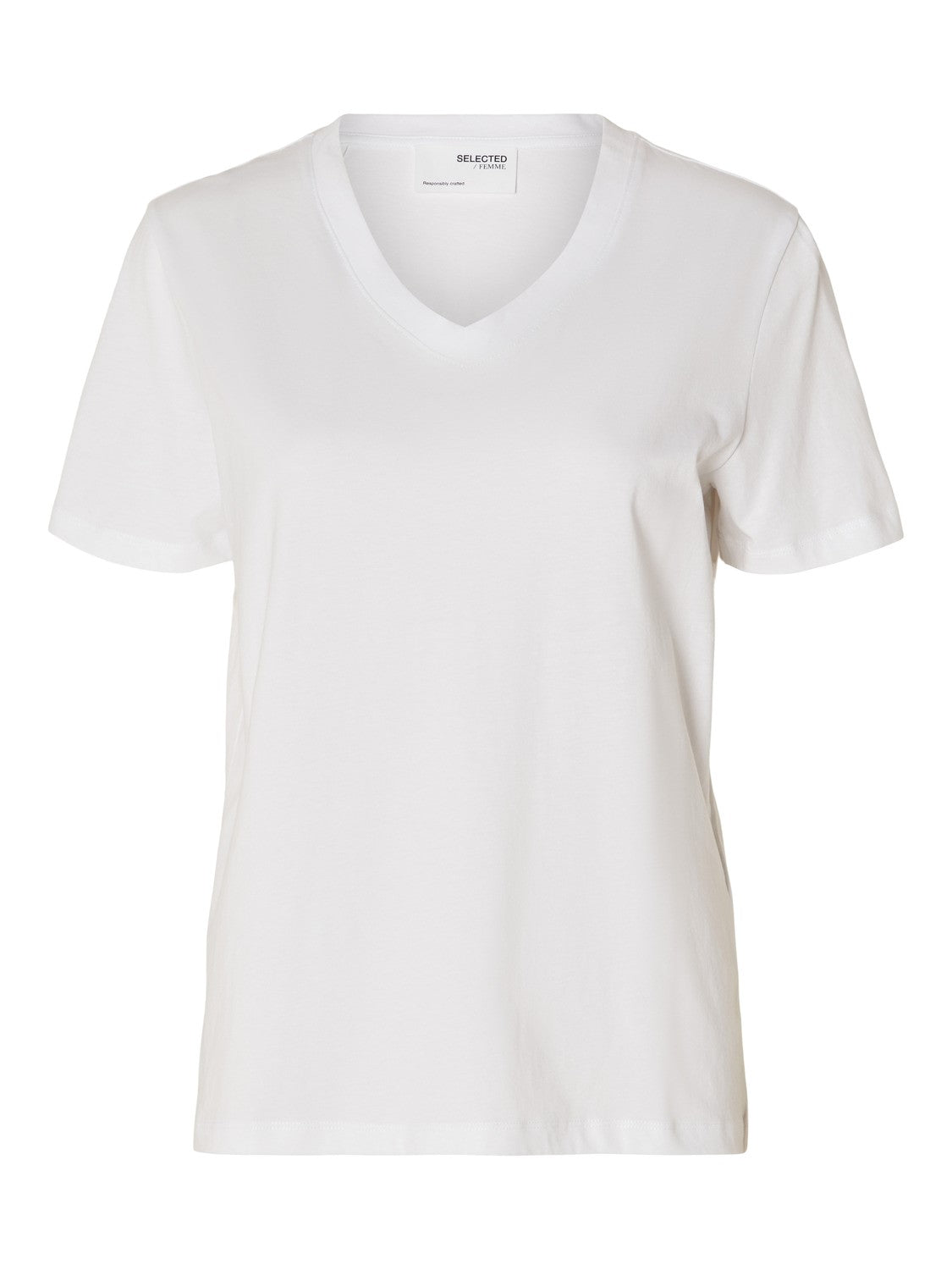 SLFESSENTIAL SS V-NECK TEE NOOS