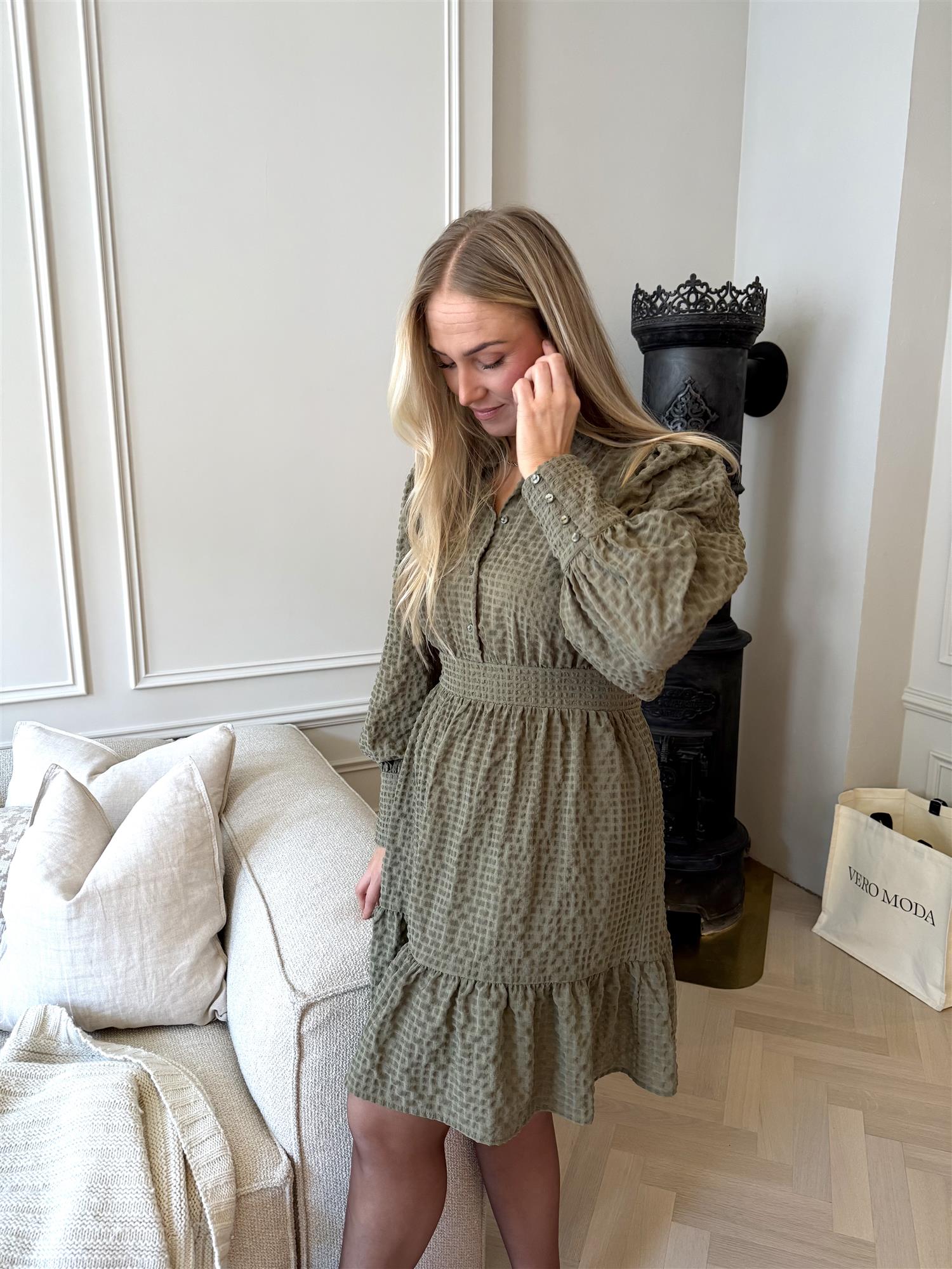 AWNoelle LS High Neck Short Dress