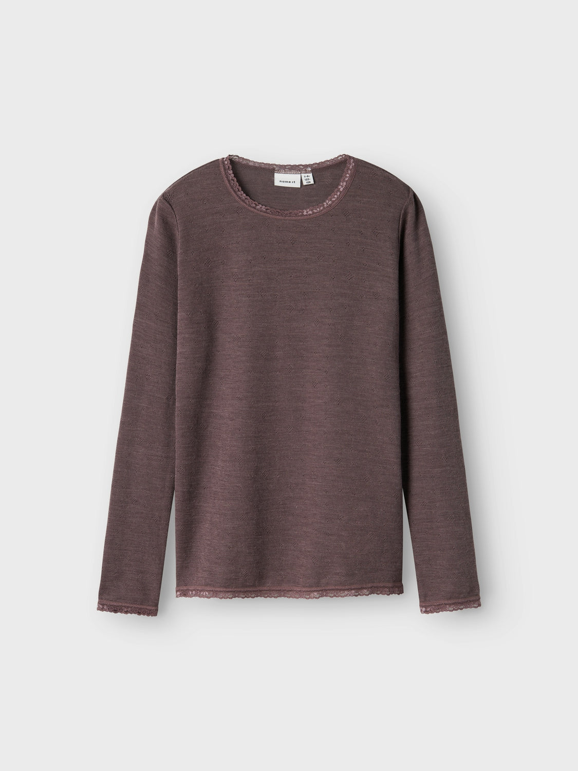 NKFWANG WOOL NEEDLE LS TOP SOLID