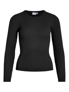 VIMullie L/S O-Neck Rib Knit