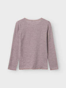 NKFWANG WOOL NEEDLE LS TOP SOLID