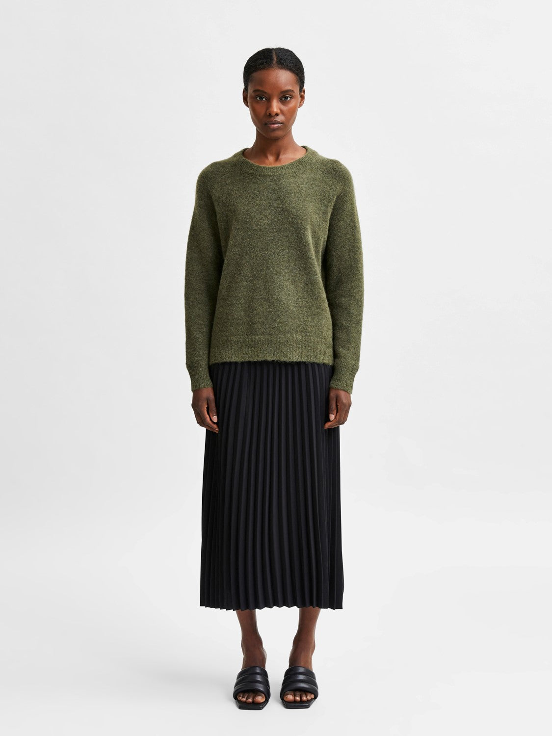 SLFLULU LS KNIT O-NECK