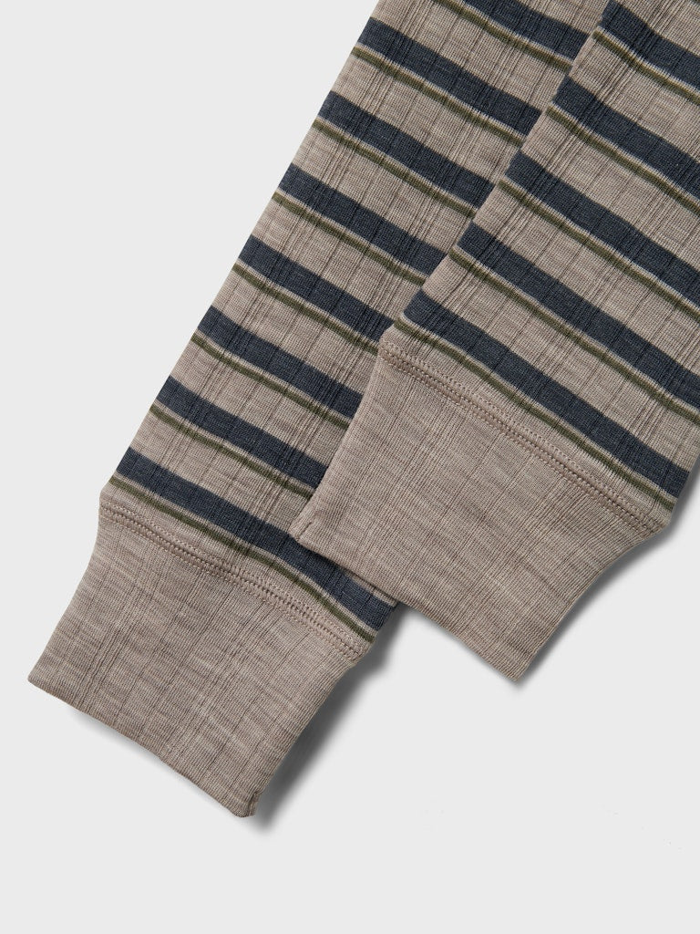 NKMWang Wool Needle Longjohn Stripe