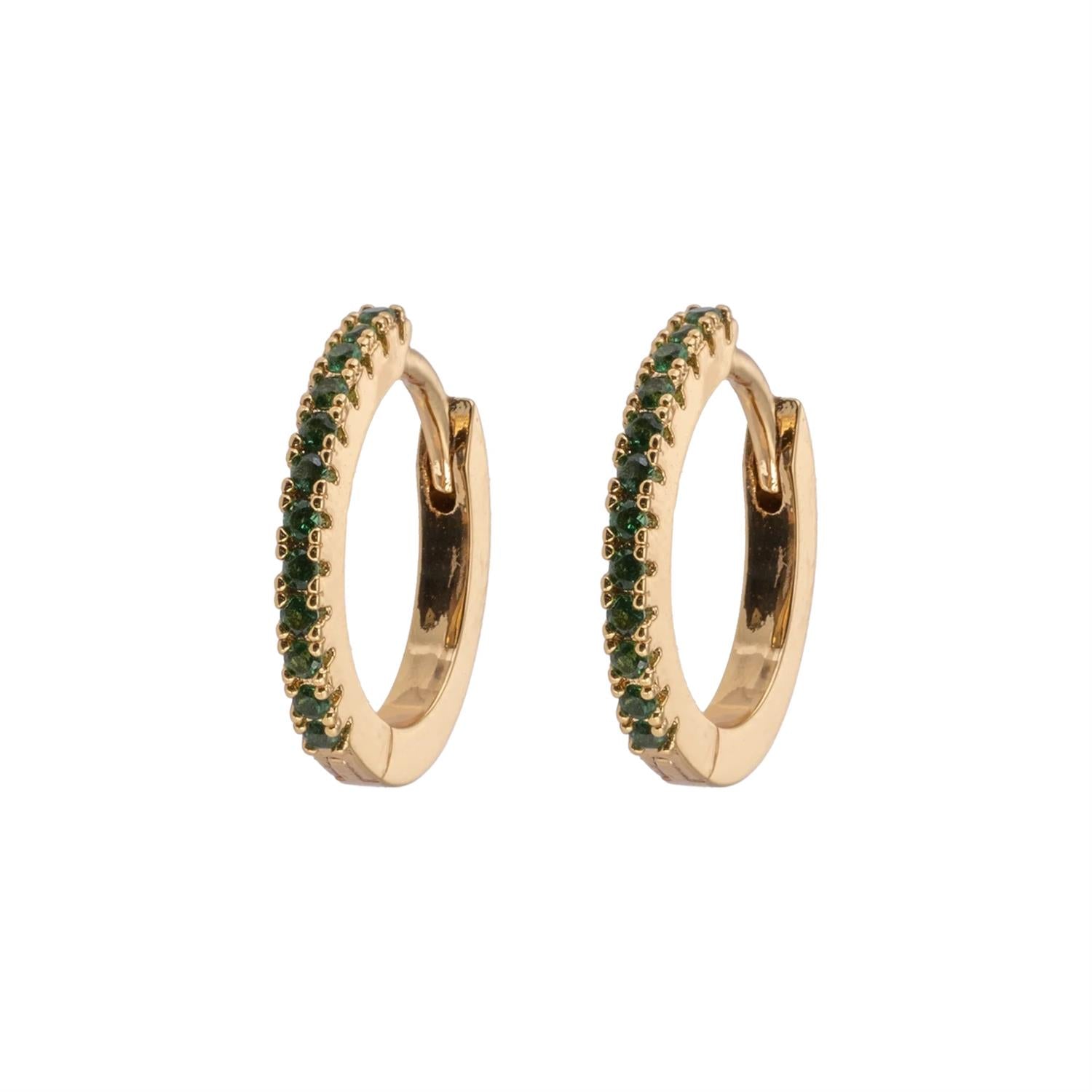 MEDIUM HOOPS GREEN