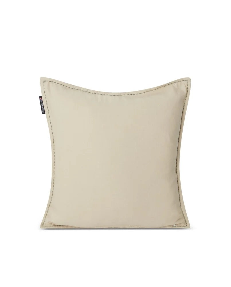 BEIGE LEXINGTON TREE LOGO LINEN/COTTON PILLOW PUTETREKK