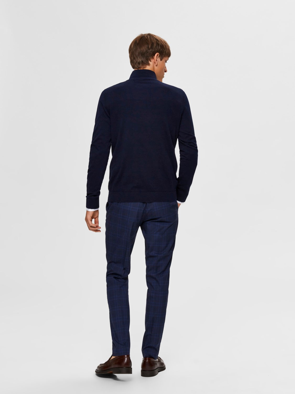 SLHBERG HALF ZIP CARDIGAN B