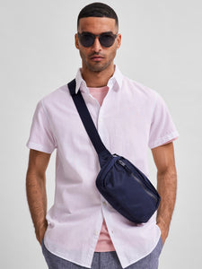 SLHREGNEW-LINEN SHIRT SS CLASSIC W