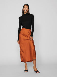 VIJOLINA ROLL NECK L/S FITTED TOP