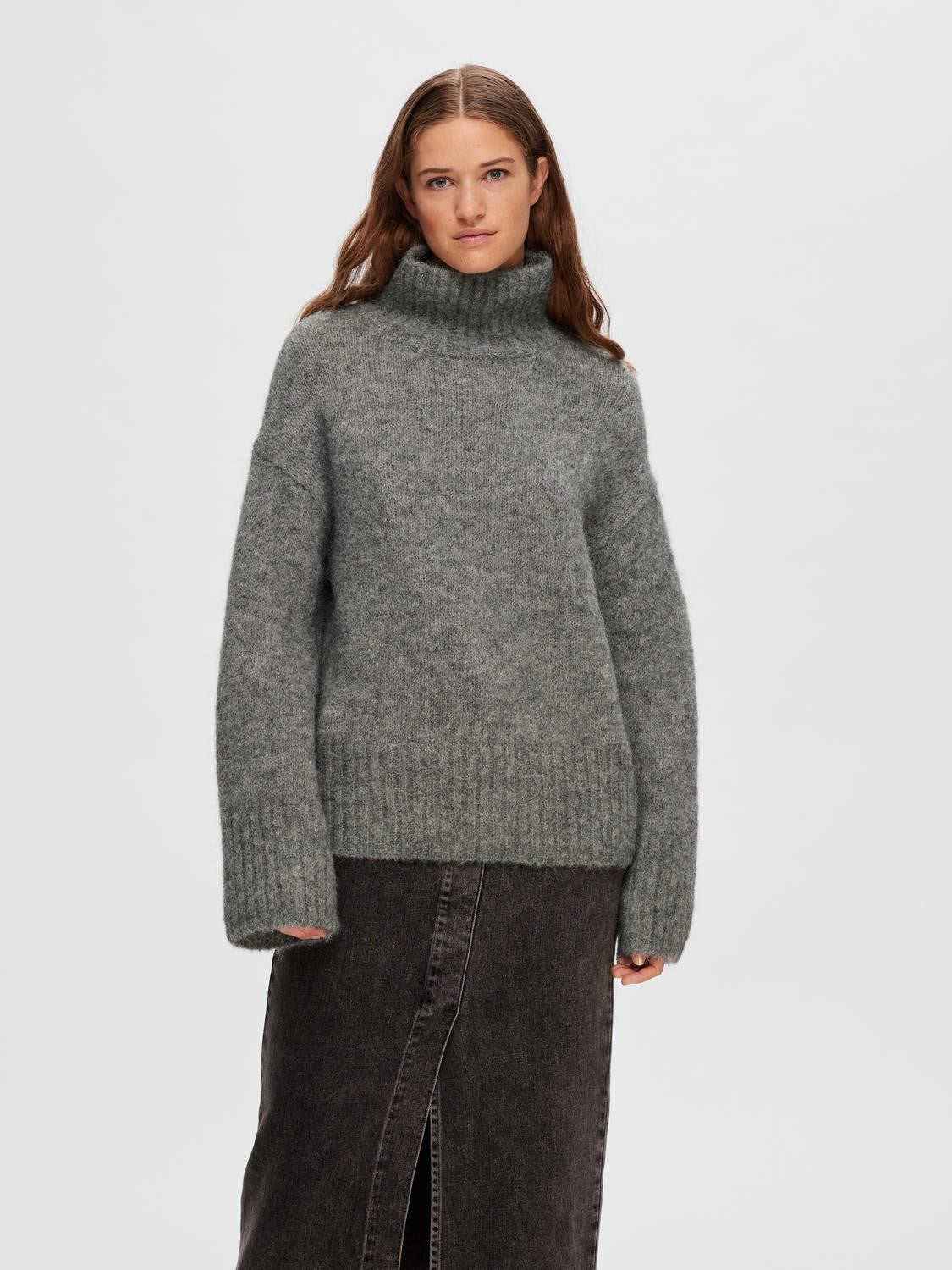 SLFGABELLA LS KNIT HIGH-NECK W