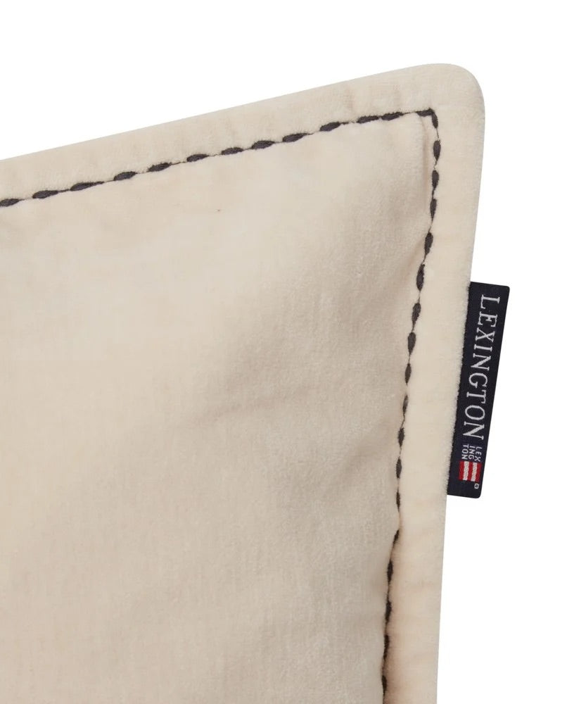 BEIGE LEXINGTON LOGO MESSAGE ORGANIC COTTON PUTETREKK