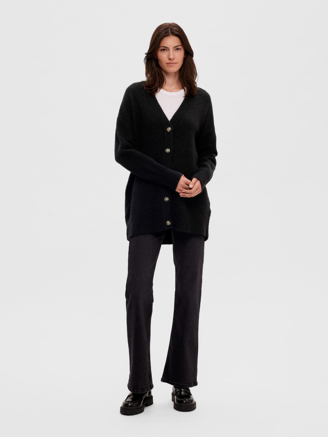 SORT SELECTED FEMME MALINE LONG CARDIGAN