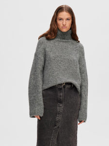 SLFGABELLA LS KNIT HIGH-NECK W